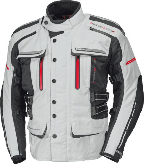 IXS EAGLE II HELLGRAU-SCHWARZ-ROT geaca touring